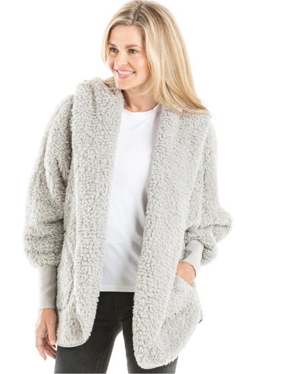 Katydid Sweaters - Katydid Sherpa Body Wrap/Cardigan Hoodie